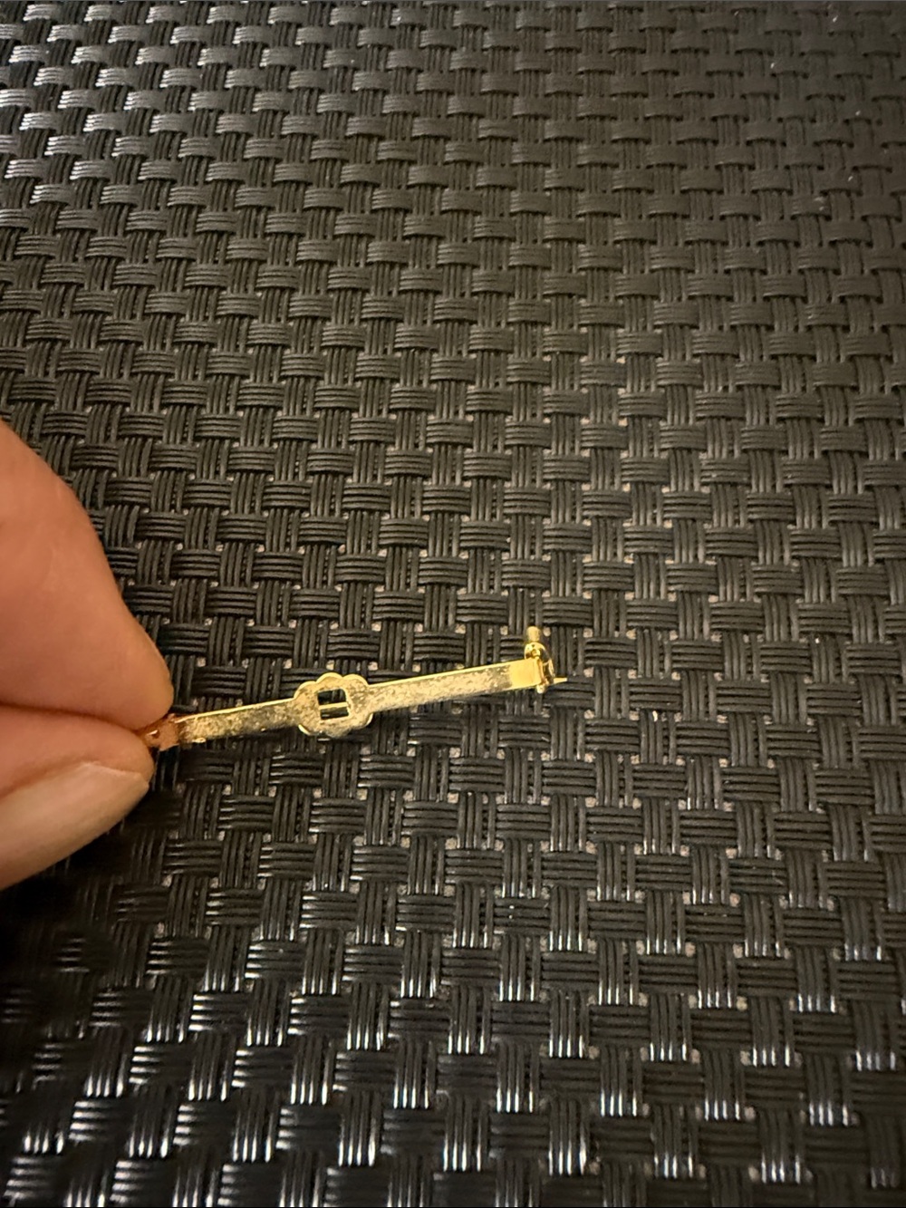 Gold Tone Bar Pin Brooch